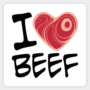 I Love Beef Magnet